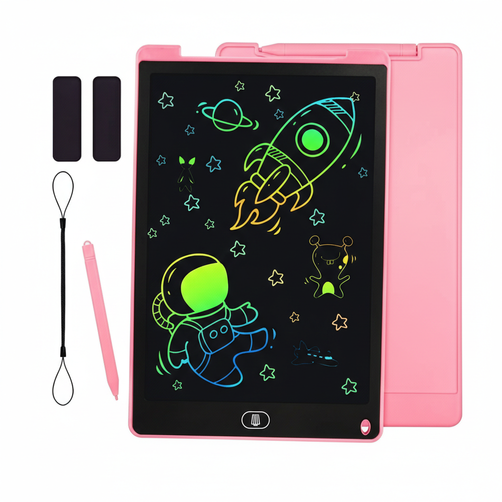 Multi Color Kids Paperless Electric Cell Operate Writing Tablet